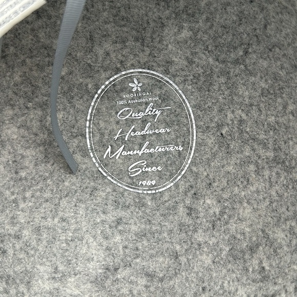 KOORINGAL Ever After 100% Australian Wool Grey Color Women’s Hat NWOT - Picture 5 of 5